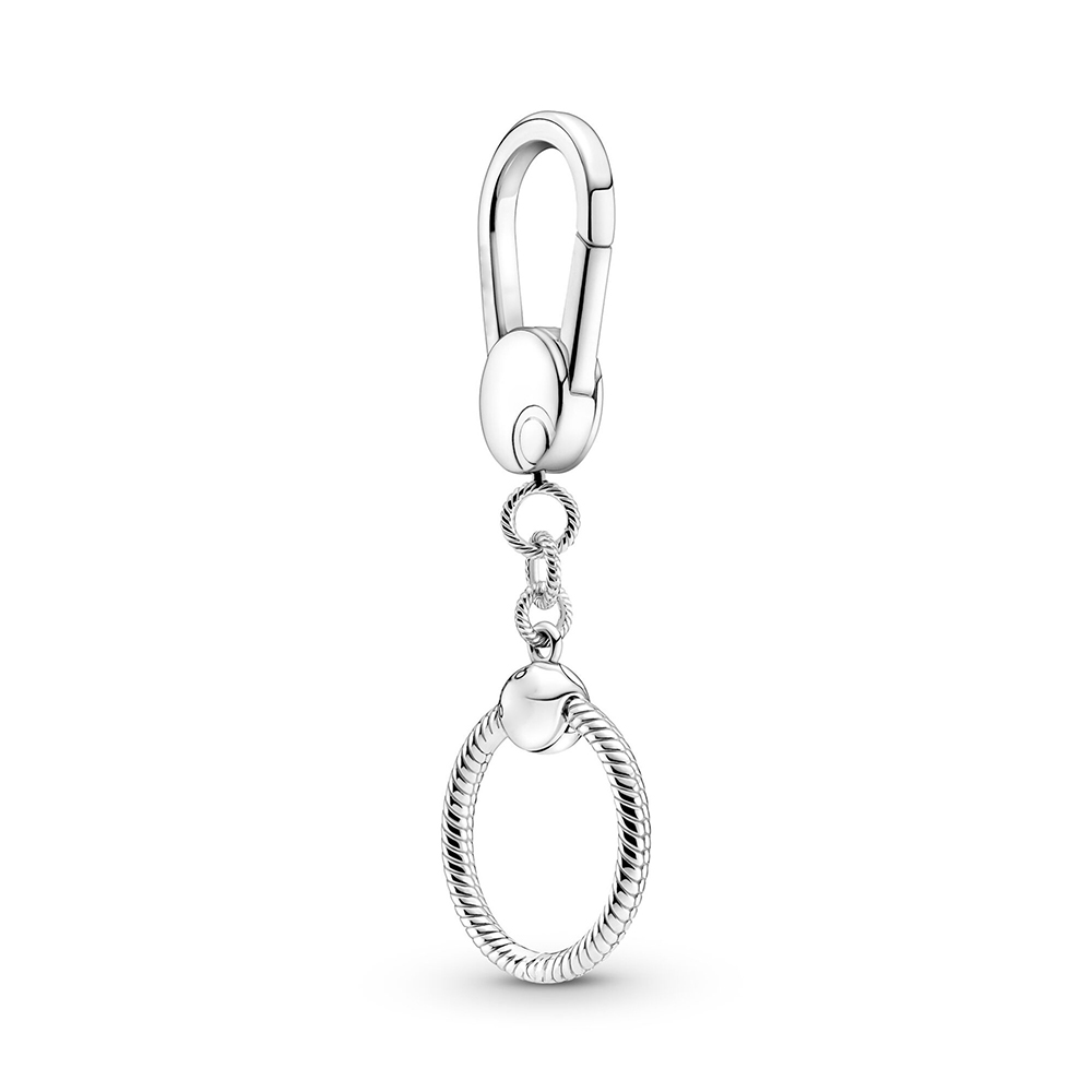 925 perles de charme en argent balancent porte-clés moyen petit porte-breloque pour sac porte-clés perle Fit Pandora bracelet à breloques bijoux à bricoler soi-même Accesso8810710