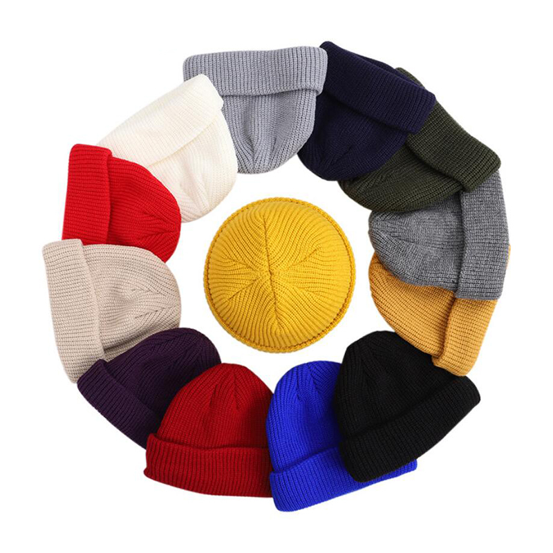 Berretto da baseball unisex Melon Beanie Street Hip Hop Skullcap Autunno Inverno