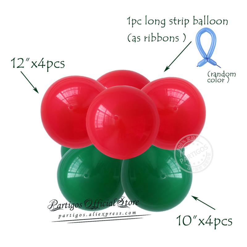 Altre forniture feste eventi 5 pezzi set di palloncini di Babbo Natale stand di palloncini di pupazzo di neve di Natale interni decorazioni feste di Natale di Navidad stella verde rossa Helium globos 220901