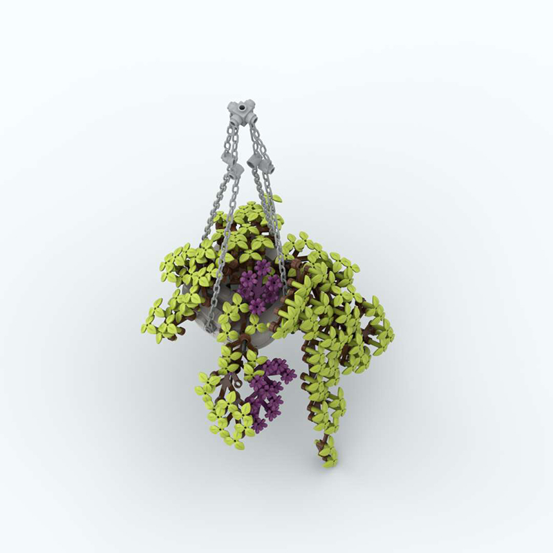 Блоки мини -строительный букет Bonsai Hanging Basket Diy Plant Model Brick Complys Образовательные игрушки 220902