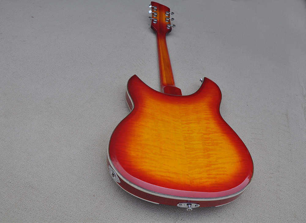 6 strings natuurlijke elektrische gitaar met palewood fretboard Flame Maple Fineer