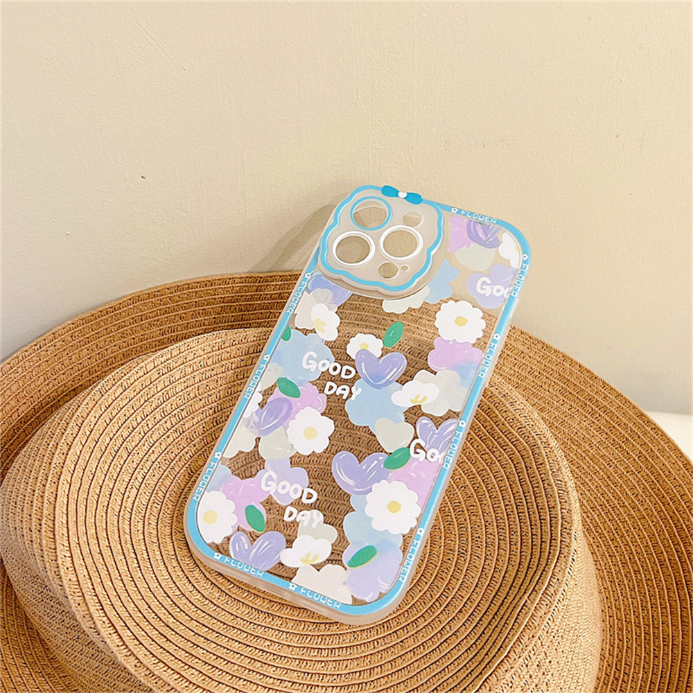 Belas caixas telef￴nicas de padr￣o de flores para iPhone 12 13 11 Pro Max x xr xs MAX LEN