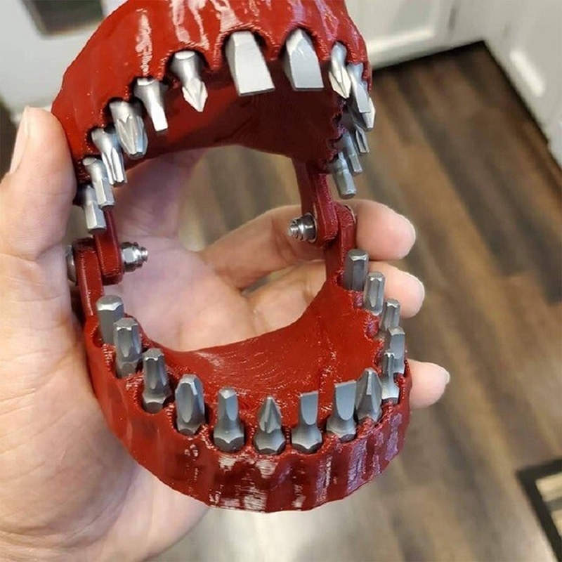 Obiekty dekoracyjne figurki zabawne protezy wiertarki uchwyt na zęby Model śrubokrętny z 28 s pasującymi 1/4 cala narzędzia adaptera i napęd 220902