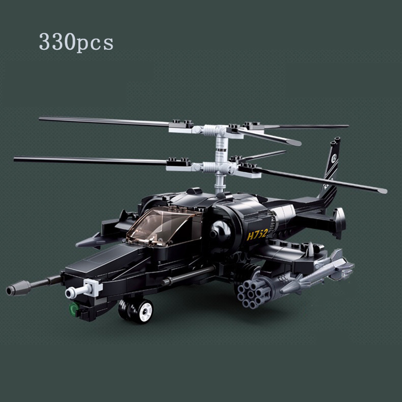 Blocks MOC Bricks WW2 Military Jet Fighter Helicopter Model Warrior Action Figure Assembled Puzzle Building Children s Toy Gift 220902