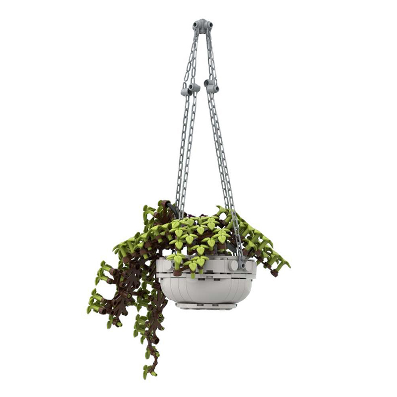 Блоки мини -строительный букет Bonsai Hanging Basket Diy Plant Model Brick Complys Образовательные игрушки 220902