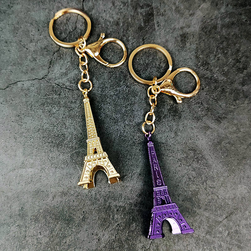 Big Eiffel Tower Key Chain Key Anneau Simple Conce Concise Exquise Trend Metal Gift Car Pendant Backpack Bag Ornement Wholesale K0072