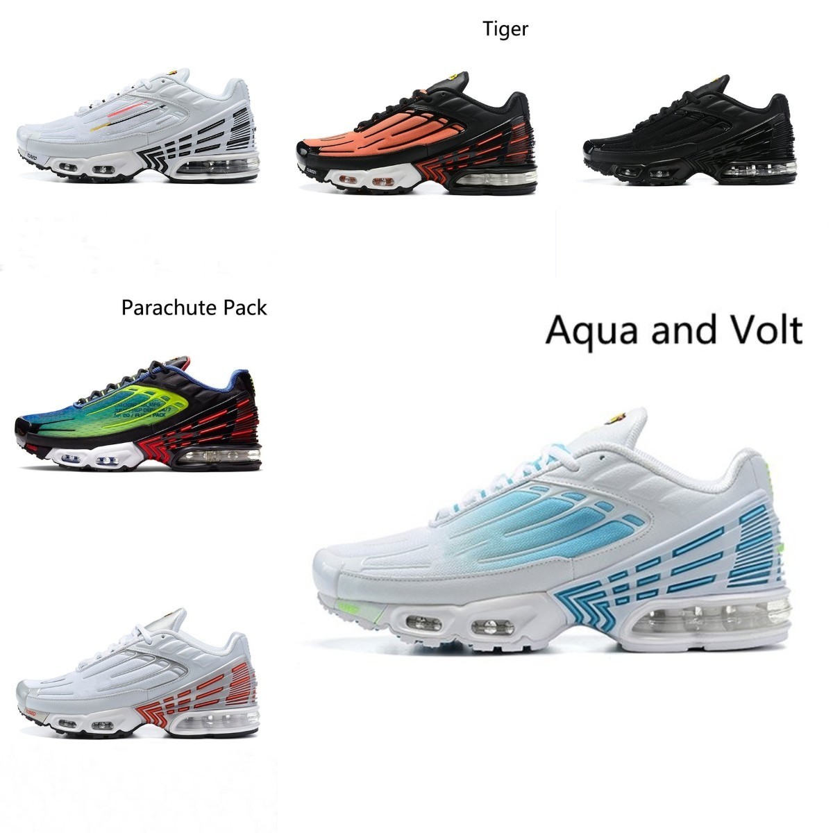 Basketball Shoes 2023 High Quality Casual Shoes TN Plus 3 Running Shoes Airs Obsidian White Aquamarine Laser Blue Ghost Green Men Women Trainers Sports