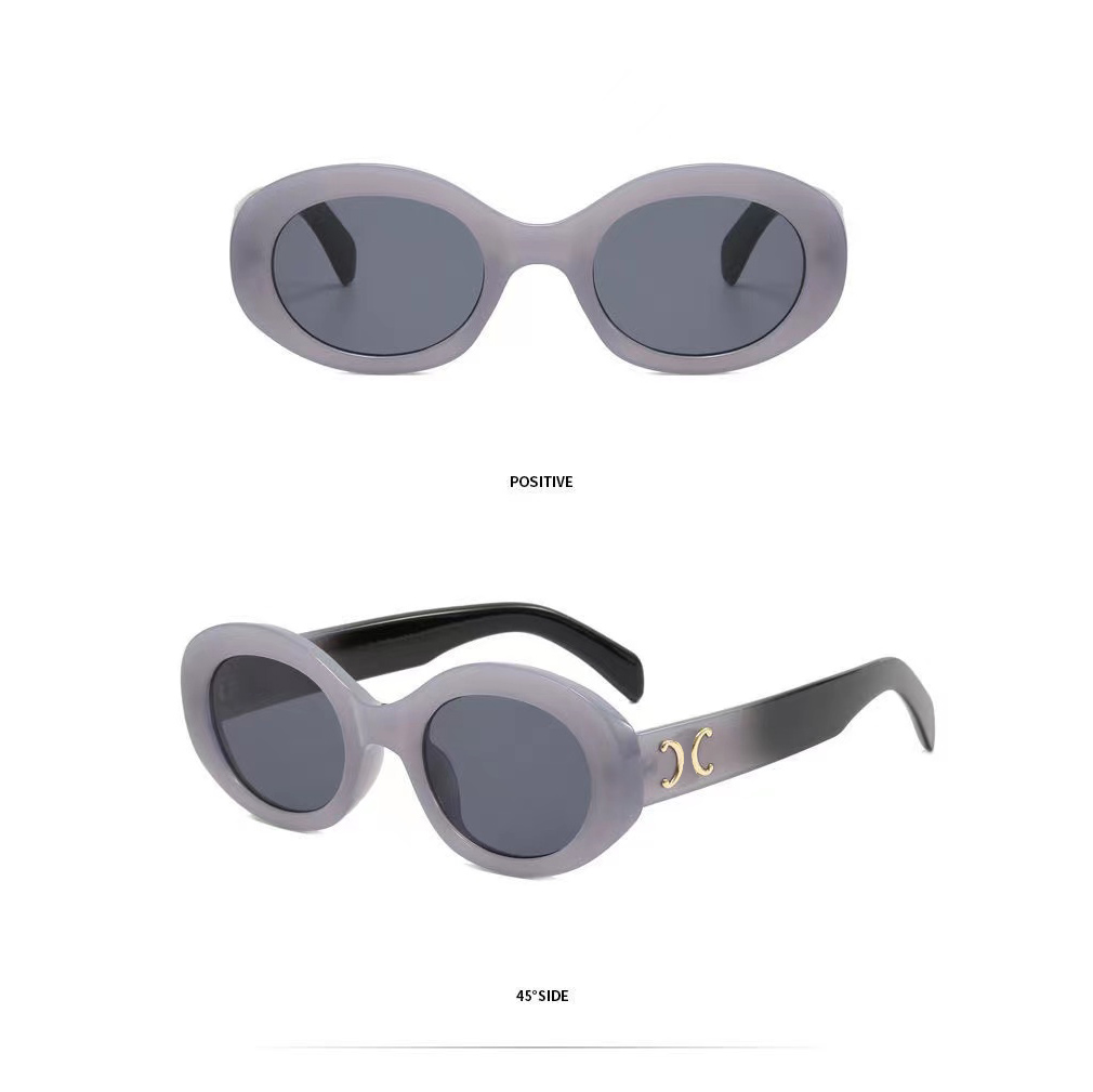 Mode Runde Sonnenbrille Brillen Sonnenbrille Designer Marke Schwarz Metallrahmen Dunkle Glaslinsen für Herren Damen2669