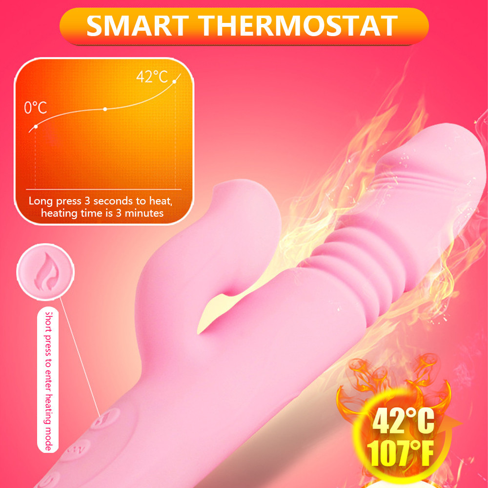 Articoli di bellezza Riscaldamento Dildo telescopico Vibratore in silicone Lingua Clitoride leccata morbida le donne Vibratori stimolanti del punto G Giocattoli sexy adulti