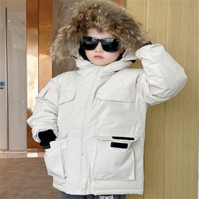 디자이너 소년 소녀 다운 코트 최고 품질의 어린이 후드 패딩 파카 코트 어린이 재킷 어린이 아웃복 재킷