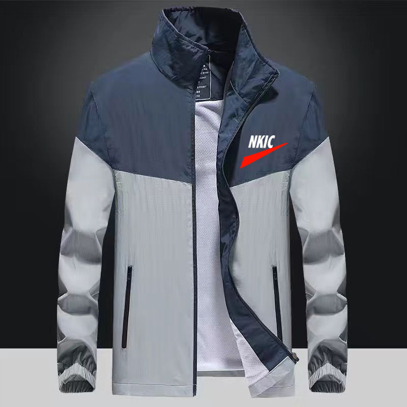 Fashion Jackets and Coats Patchwork Men's Clothing Youth Casual Brand LOGO Business Formal Jacket Mens Clothing Plus Size S-4XL