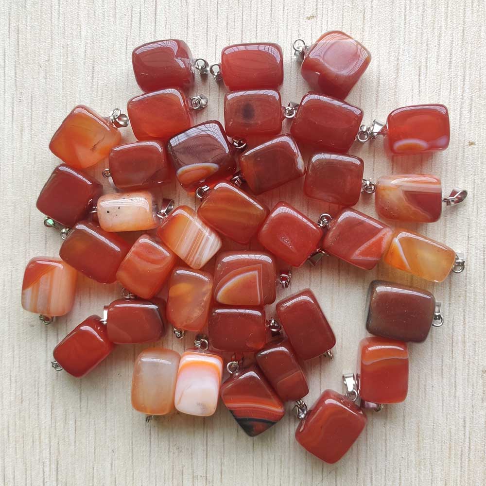 Assortiment de breloques en pierre naturelle, pendentifs en Agate de Quartz de forme irrégulière, tendance, offre spéciale