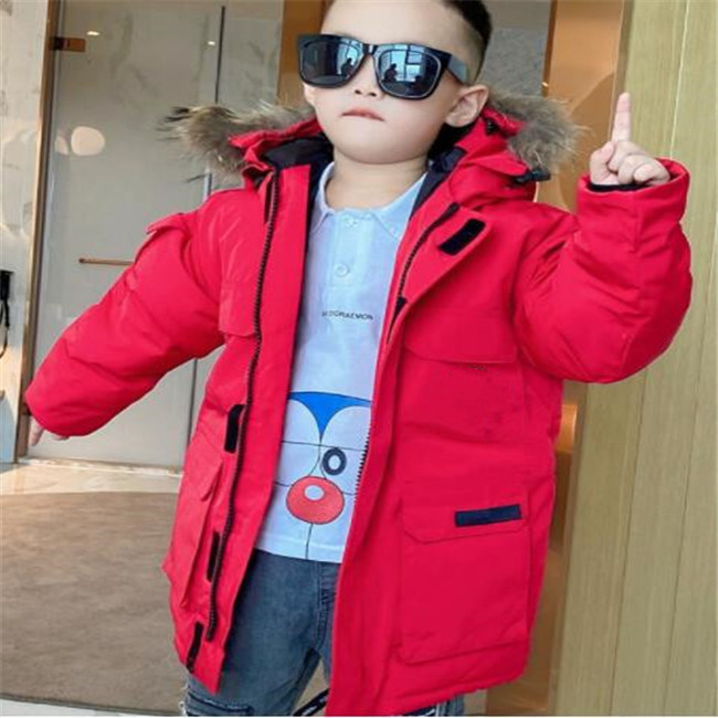 Kids Designer Down Coat Top Quality Boys Girls Hooded Padded Parka Coats Outdoor Child Jackets Children Outwear Jacket