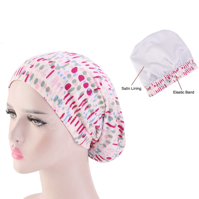 Femmes coton Baggy Slouchy Beanie chapeau perte de cheveux foulard Cancer chimio casquettes Hijab casquette chapeaux décontracté Floral chapeau