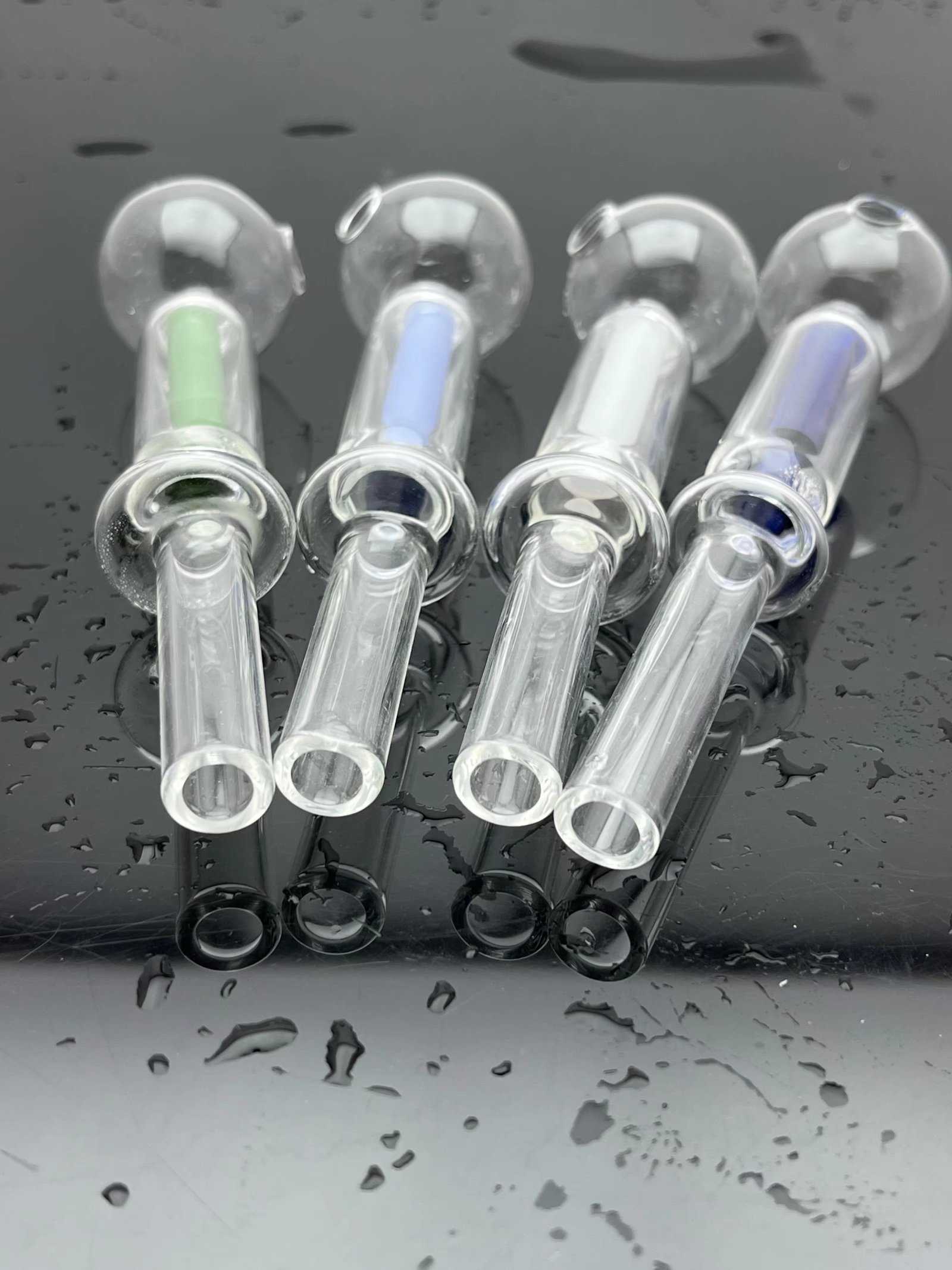 Glass hookah Pipes smoking Oil Burner New double-layer inner core filter glass pipe water bottle