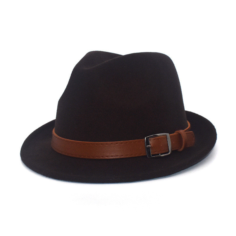 Trilby Jazz Top Hat Женщины почувствовали, что шляпы Fedora Men Small Brim Cap Женские федоры Зимние мужские кепки на вечеринке Рождество