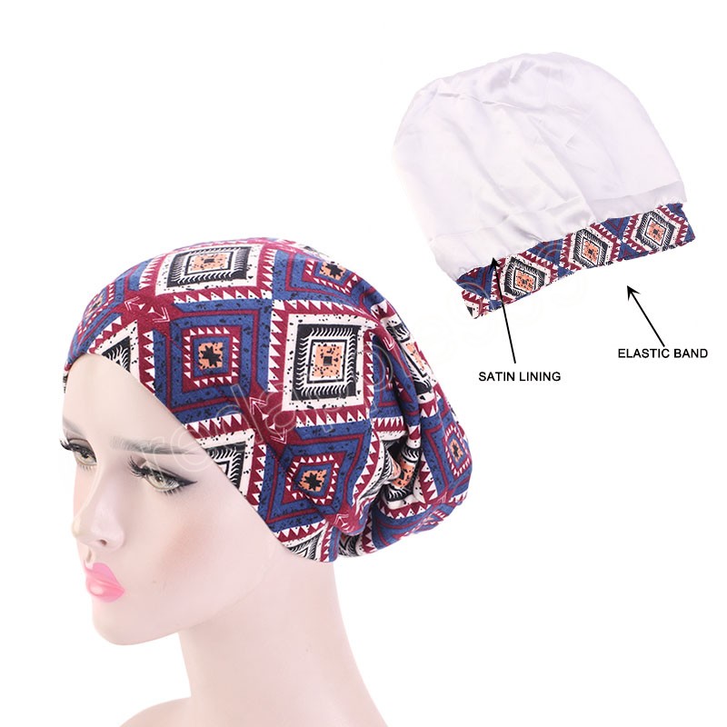 Femmes coton Baggy Slouchy Beanie chapeau perte de cheveux foulard Cancer chimio casquettes Hijab casquette chapeaux décontracté Floral chapeau