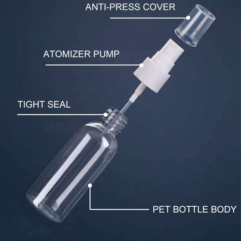 Parfüm şişesi 30ml1oz mini ince sis sprey şişeleri taşınabilir doldurulabilir küçük boş açık plastik seyahat kozmetik kapları 220905