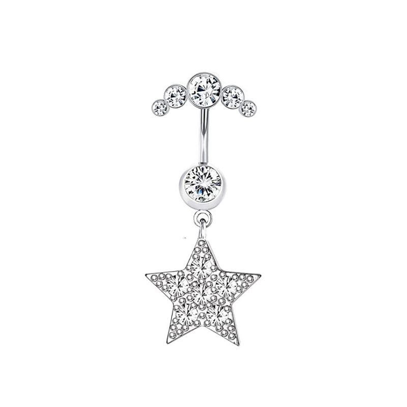 Anneaux de nombril en Zircon multi-styles, Piercing corporel, anneau de nombril en CZ pour femmes et filles