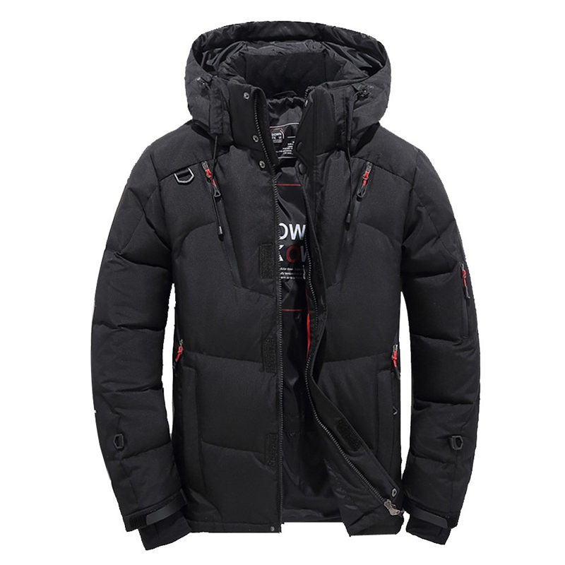 Męskie Parkas Winter Snow Kurtka Mężczyźni zwykłe grube ciepłe płaszcze z kapturem wieloletnia biała kaczka Windbreaker Jackets Overcoat 221007