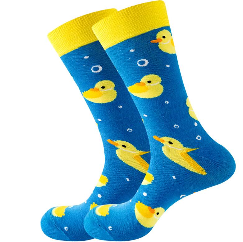 Chaussettes d'hiver pour femmes hommes automne coton beignets de noix de coco impression animale rayure chaussette haute qualité bas long