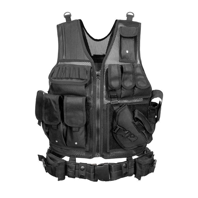 Gilet da uomo Tattico Militare Armatura da combattimento Uomo Caccia Esercito Regolabile Outdoor CS Training Airsoft 220905