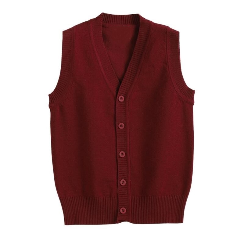 Gilet 3-16 Ans École Adolescent Garçons Filles Pull Gilet Enfants Gilets Bébé Toddler Pull Solide Cardigan Enfants Pull Tricoté 220905