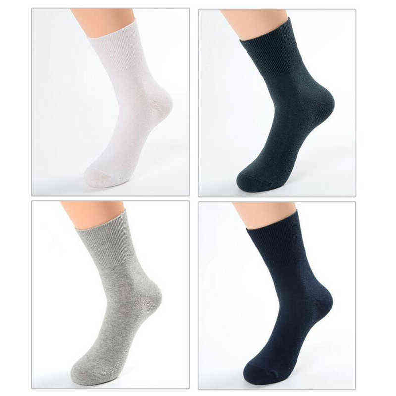 Спортивные носки 8 пар/партийные диабетические носки не связывание свободного верха для пациентов с гипертонической болезнью диабета, опухшие бамбуковые хлопковые материалы 0063 L220905