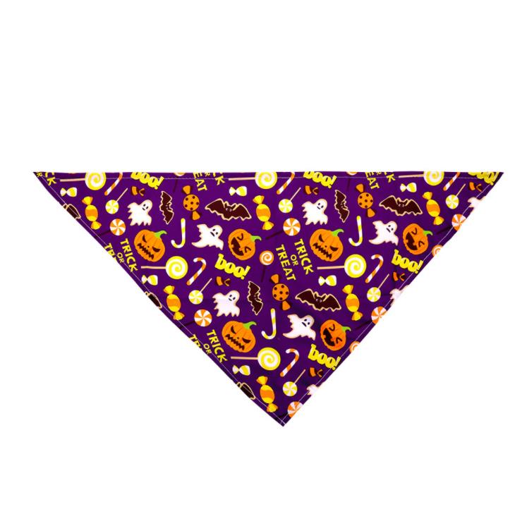 Hundkläder Halloween Pet-Dog Bandana Gift Pumpkin Triangle Bibbs Scarf Accessories for Dogs Cats Pets Party Clothes SN6774