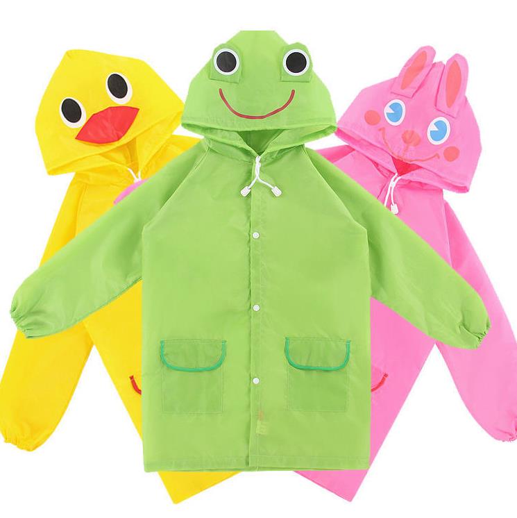 Wasserdichte Kinder Regenmäntel Cartoon Design Baby Sommer Regenbekleidung Ponchon 90-130 cm Länge SN4127