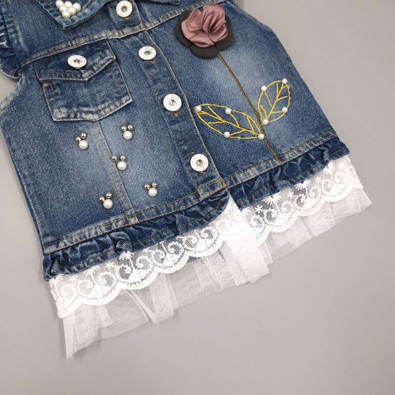 Waistcoat 1-10T Baby Denim Vest Babe Jeans Jacket Casual Outerwear Children Clothing Spring Autumn Bebe Clothes Kids Vests Toldder Tops 220905