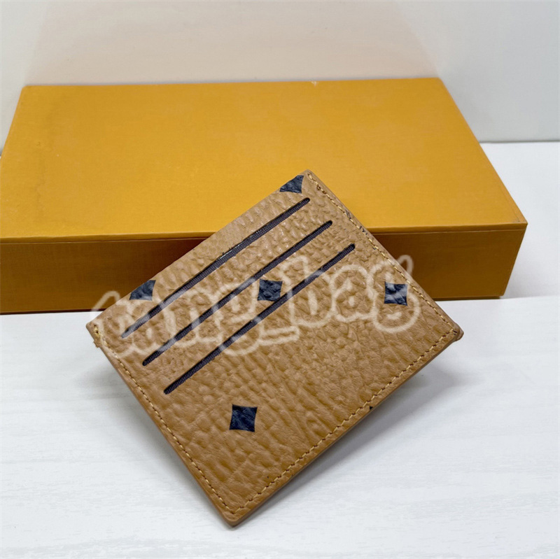 Designer Credit card wallet card holder coin pack Women Brown Black business mini wallets clutch bag classic style266G