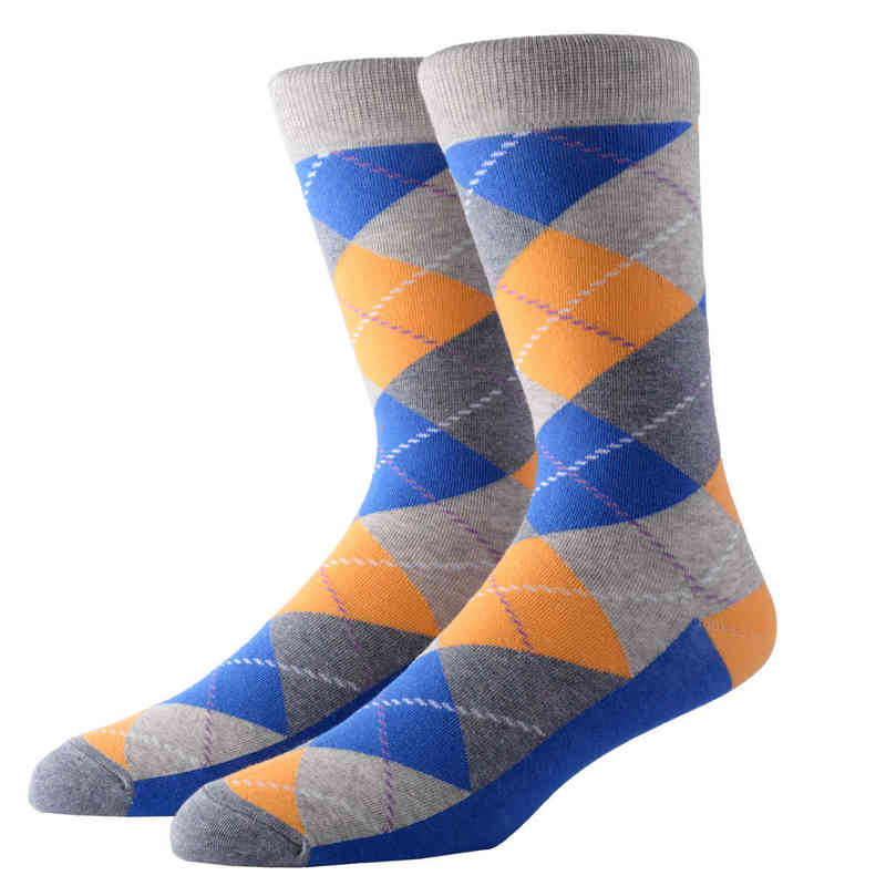 Chaussettes Athlétiques 5-es Hommes Chaussettes Casual Gentleman Couleur Puzzle Heureux Dans Le Style Stripe Affaires Drôle Robe De Soirée Chaussette En Coton Cadeau De Noël L220905