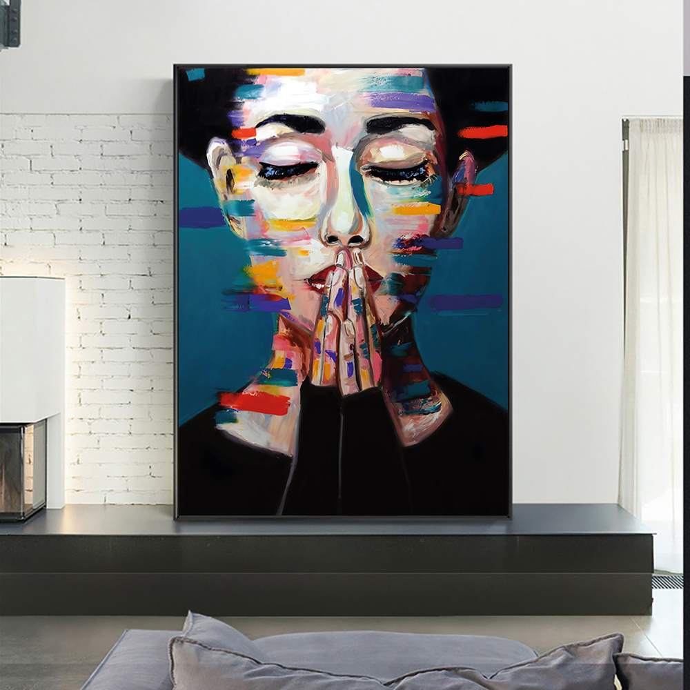 Canvas Painting Abstract Graffiti Art Fashion Girl Modern Nordic Figure Posters Prints Wall Art For Living Room Home Decor