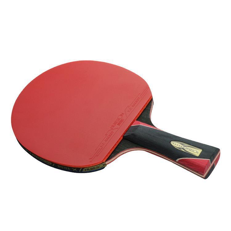 Table Tennis Raquets Huieson 5 Star Ping Pong Racket Carbon Fiber For Double Pimplesin Rubber 220905