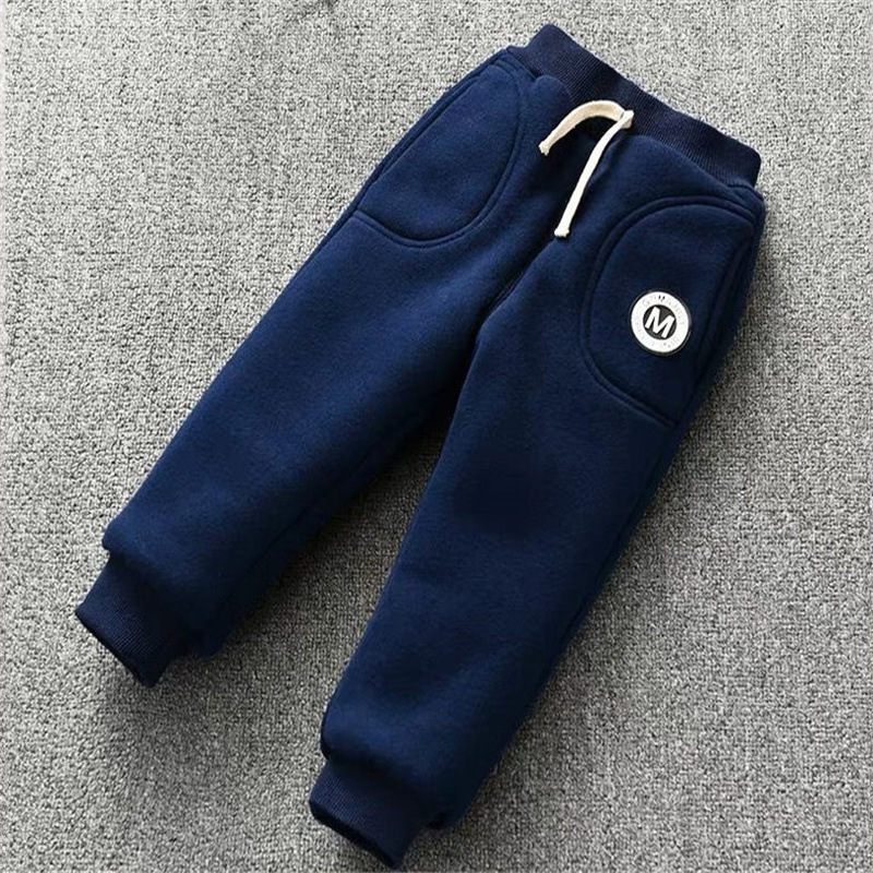 Pantalon Enfants Épais Agneau Cachemire Chaud Polaire Pantalon Enfants Leggings Automne Hiver Vêtements Pantalon Bébé Pantalon pour 17 Ans 220905