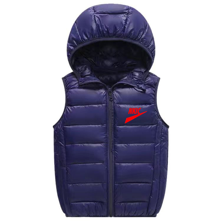 Autumn Winter New Fashion Hooded Kids Waistcoat Thick Vest Jackets For Boys Clothes Baby Girls Warm Coat Light Down Jacket