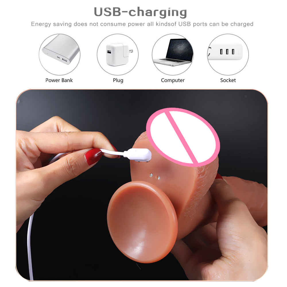 Beauty Items Automatic Telescopic Heating Big Dildo Vibrator Huge Penis Suction Cup Realistic s For Women sexy Toys Adult 18