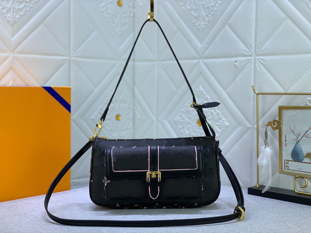 حقائب المساءة M46161 Maxi Multi Pochette Accessoires 7a عالية الجودة مصممين مصممين حقائب اليد محافظ المرأة doub309k