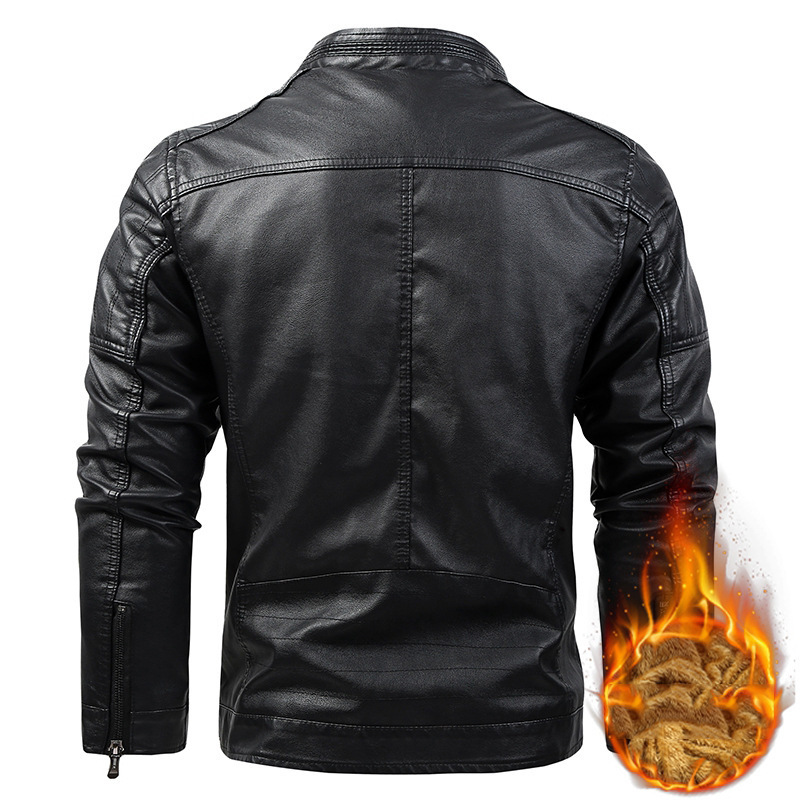 Hommes en cuir Faux Design décontracté pour le style Veste d'hiver Hommes PU Noir Marron Classique Vintage Plus Velours Épais Chaud Daim Manteau 220905