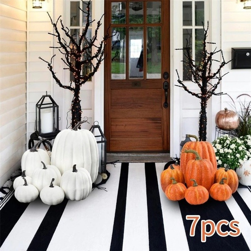 Party Decoration est Simulation Pumpkin Model Fake Vegetable DIY Craft Home Birthday Wedding Halloween Decoration for Party House Decor 220905