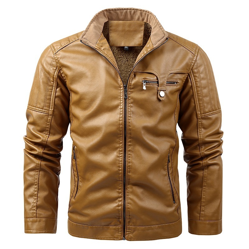 Hommes en cuir Faux Design décontracté pour le style Veste d'hiver Hommes PU Noir Marron Classique Vintage Plus Velours Épais Chaud Daim Manteau 220905