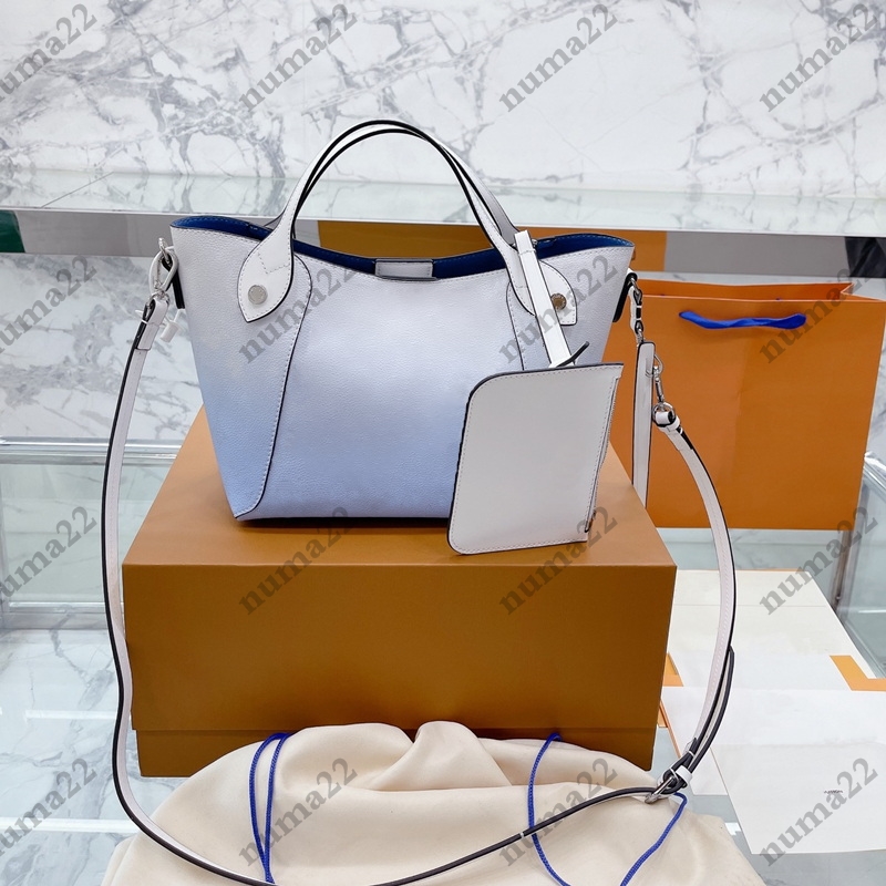 Designer Handbags BELLA Mahina perforated calf leather Bag Single Shoulder Removable Adjustable Straps Chain Silver-color hardware High capacity Tote Bags