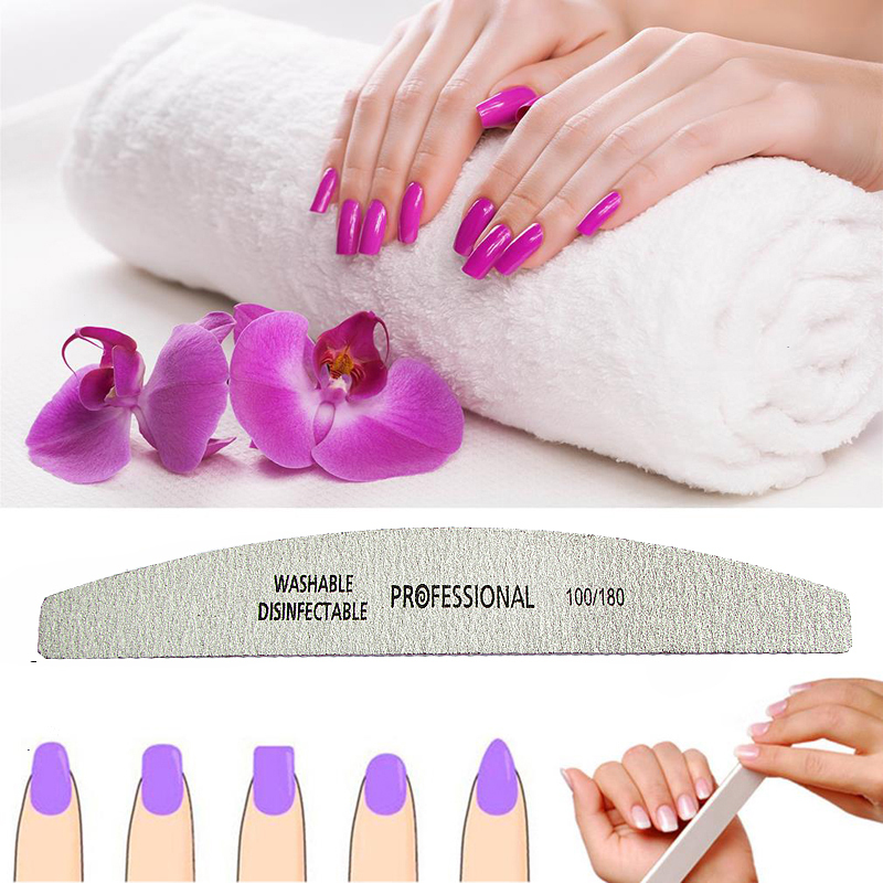 Nail Files Professional 100180 Sandpaper Buffing File Polish Unha Limas Manicure Ongle Pilnik do paznokci Tool Shine 220908