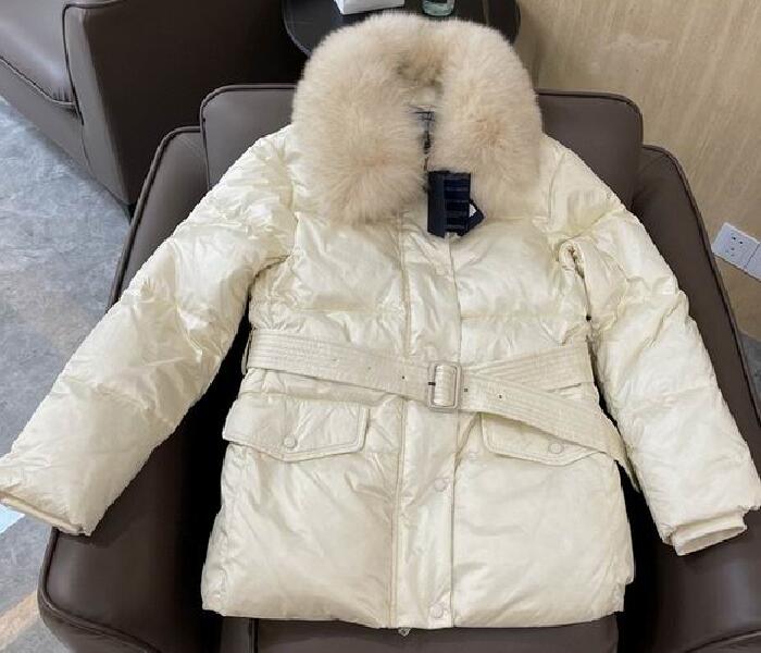 Realfine Downparkas 5a REGYLON Kısa Down Ceket Parka Hafif Katlar Kadınlar için S-L Outerwear Ceketler