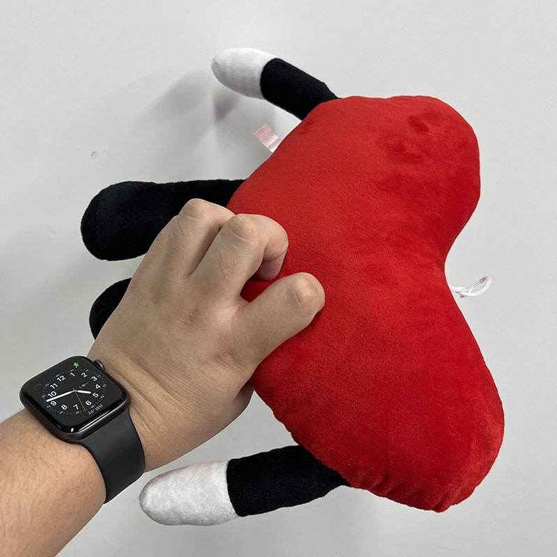 Vermelho amor coração mau coelho filmes tv bonecas de pelúcia brinquedo animais de pelúcia moda cantor artista pp algodão vivendo decoração para casa presente2143287