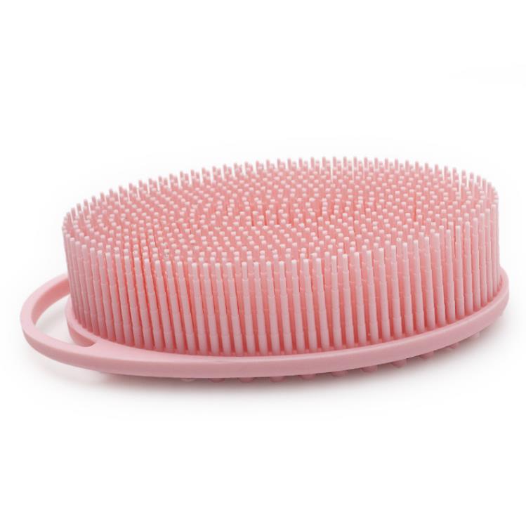 Silicone corps épurateur Loofah Double face exfoliant corps bain douche épurateurs brosses pour enfants hommes femmes SN6768