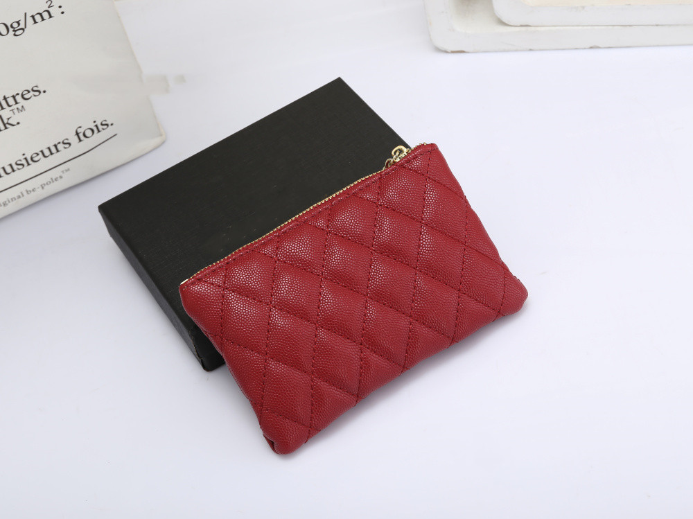 Classic diamond lattice Purse Clutch Bags Fashion Bags Luxury designer purses high quality pu leather keychain wallet billfold KEY POUCH bag woman wallets