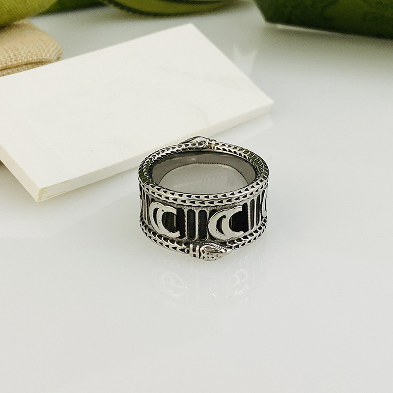 패션 디자이너 스털링 실버 반지 주얼리 여자 남자 커플 애인 결혼 반지 약속 반지 약혼 반지