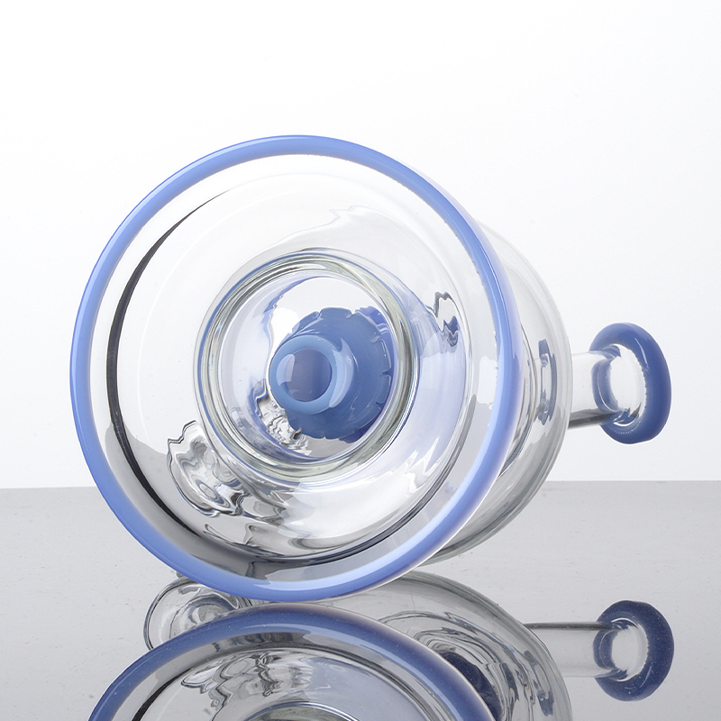 Ball-Stil Glasbongs Wasserpfeifen Schädel Duschkopf Perc Perkolator 14mm Innengelenk Wasserpfeifen Dickes Glas Bong Öl Dab Rigs mit Schüssel